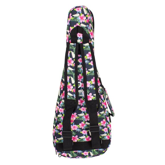 NEW 🌺 PERRI'S 🌺23" PADDED CONCERT UKULELE BAG CASE PINK FLORAL HAWAIIAN - Picture 3 of 4